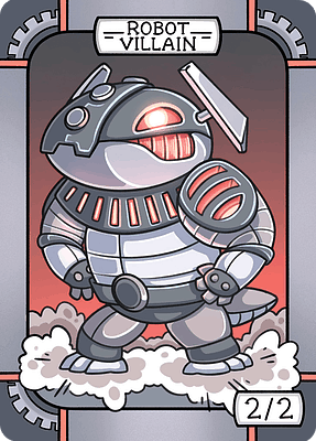 Robot Villain MTG token 2/2