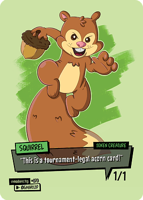 Squirrel MTG token 1/1