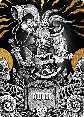 Dwarf MTG token 2/2