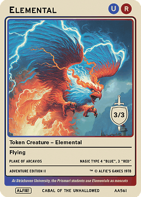 Elemental MTG token 3/3