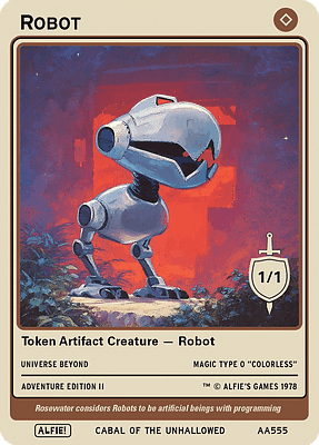 Robot MTG token 1/1