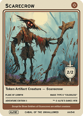 Scarecrow MTG token 2/2