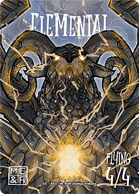 Elemental MTG token 4/4