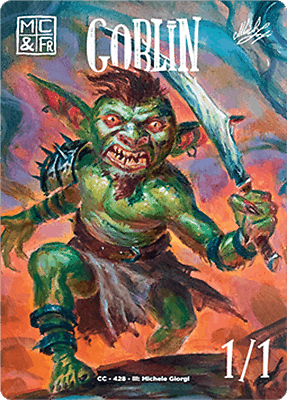 Goblin MTG token 1/1