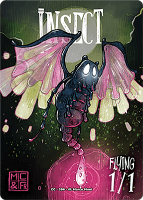 Insect MTG token 1/1 (v.6)