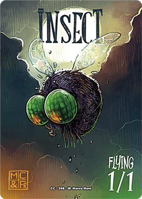 Insect MTG token 1/1 (v.7)