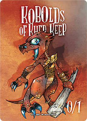 Kobold MTG token 0/1 (v.2)