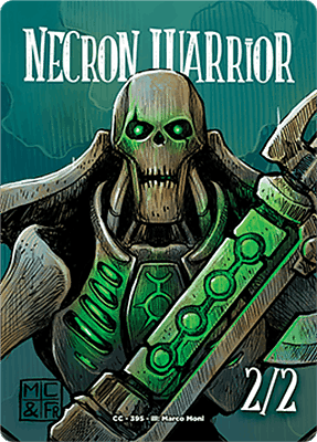 Necron Warrior MTG token 2/2