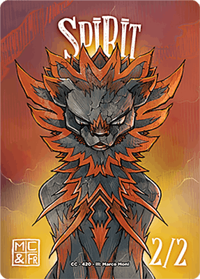 Spirit MTG token 2/2