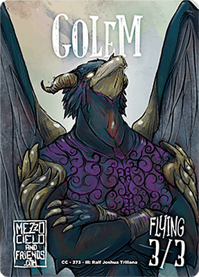 Golem MTG token 3/3