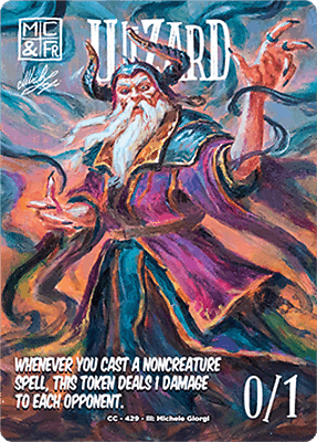 Wizard MTG token 0/1