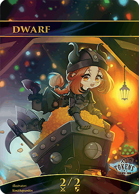 Dwarf MTG token 2/2