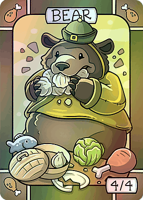 Bear MTG token 4/4