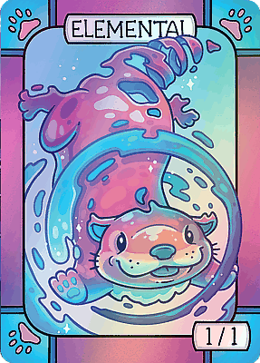Elemental MTG token 1/1 (v.2)