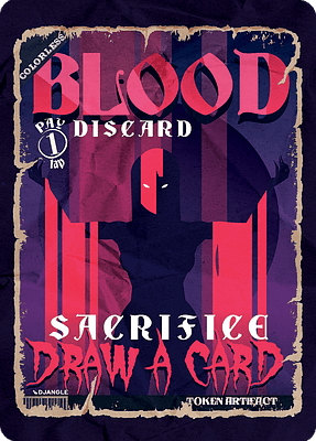 Blood MTG token (v.2)