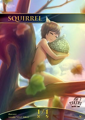 Squirrel MTG token 1/1