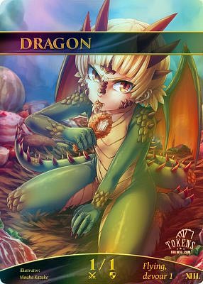 Dragon MTG token 1/1