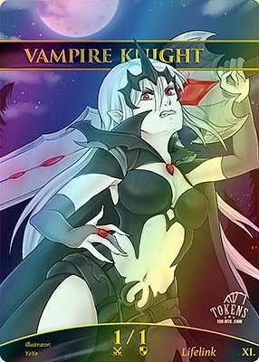 Vampire Knight MTG token 1/1