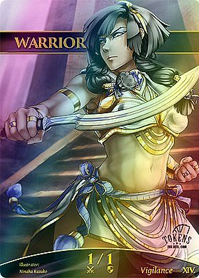 Warrior MTG token 1/1 (v.3)