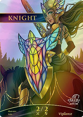 Knight MTG token 2/2