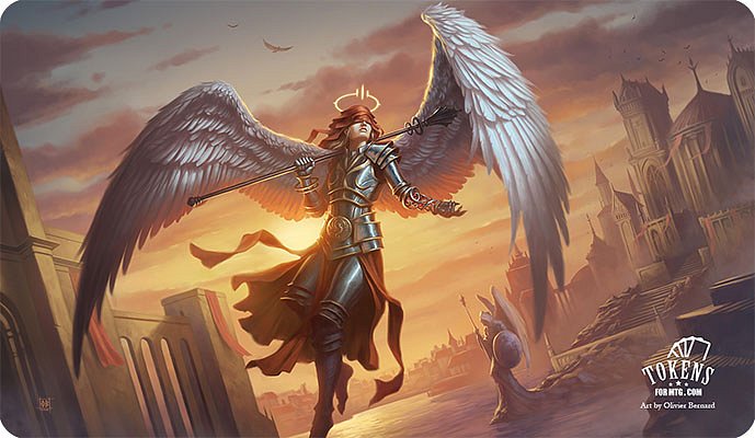 MTG playmat Angelic Guardian