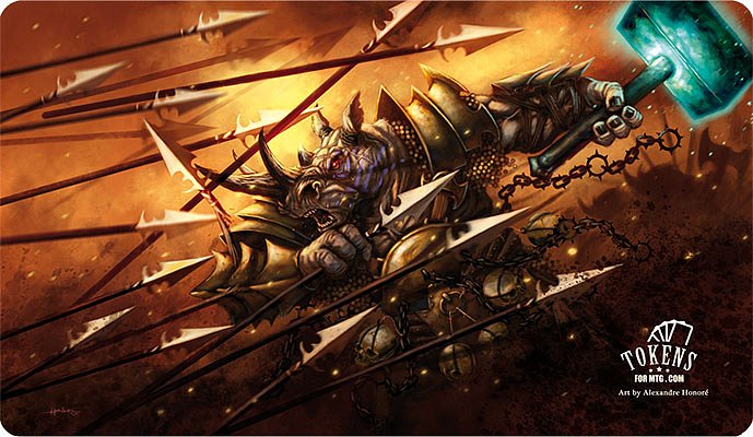 MTG playmat Rhino