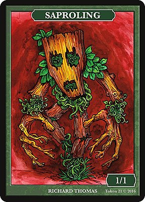 Saproling MTG token 1/1