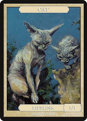 Cat MTG token 1/1