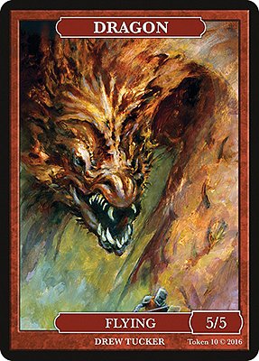 Dragon MTG token 5/5