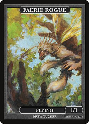 Faerie Rogue MTG token 1/1