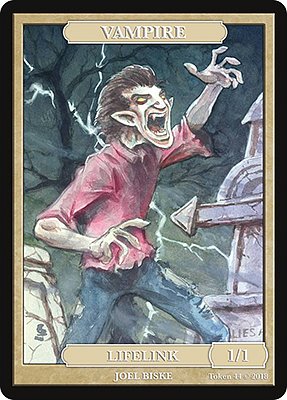 Vampire MTG token 1/1