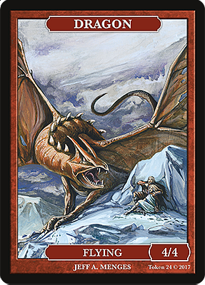 Dragon MTG token 4/4