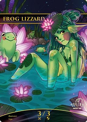 Frog Lizard MTG token 3/3