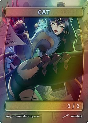 Cat MTG token 2/2