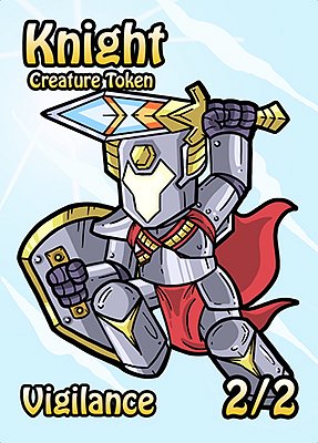 Knight MTG token 2/2