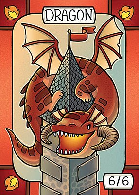 Dragon MTG token 6/6