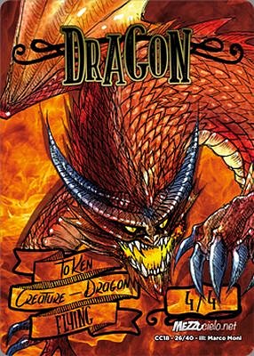 Dragon MTG token 4/4