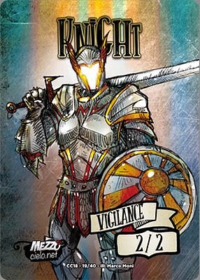 Knight MTG token 2/2