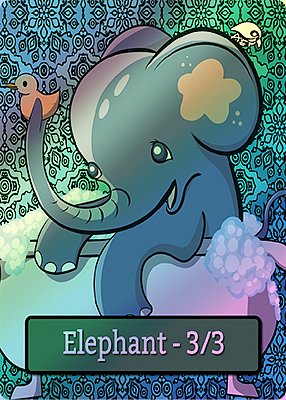 Elephant MTG token 3/3