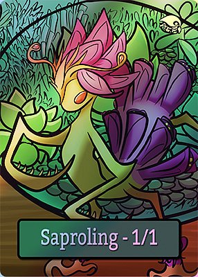 Saproling MTG token 1/1