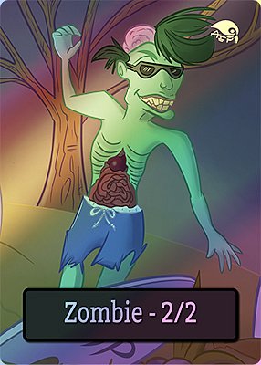 Zombie MTG token 2/2