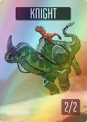 Knight MTG token 2/2