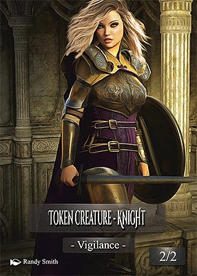 Knight MTG token 2/2