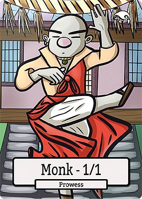 Monk MTG token 1/1