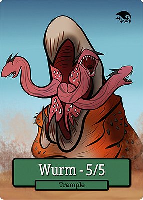 Wurm MTG token 5/5