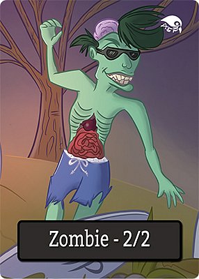 Zombie MTG token 2/2