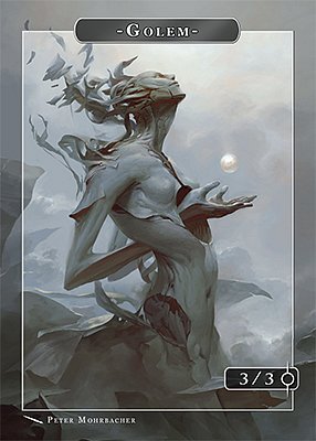 Golem MTG token 3/3