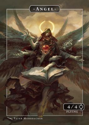 Angel MTG token 4/4 (v.2)