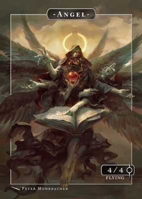 Angel MTG token 4/4 (v.2)