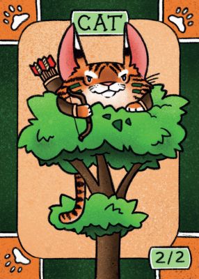 Cat MTG token 2/2